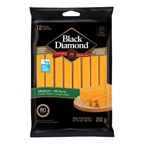 http://atiyasfreshfarm.com/public/storage/photos/1/New Products/Black Diamond Medium Cheddar Cheese Sticks (252g).jpg